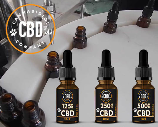 Flesjes afvullen cbd olie voor honden